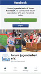 Mobile Screenshot of forumjugendarbeit.ist-im-web.de